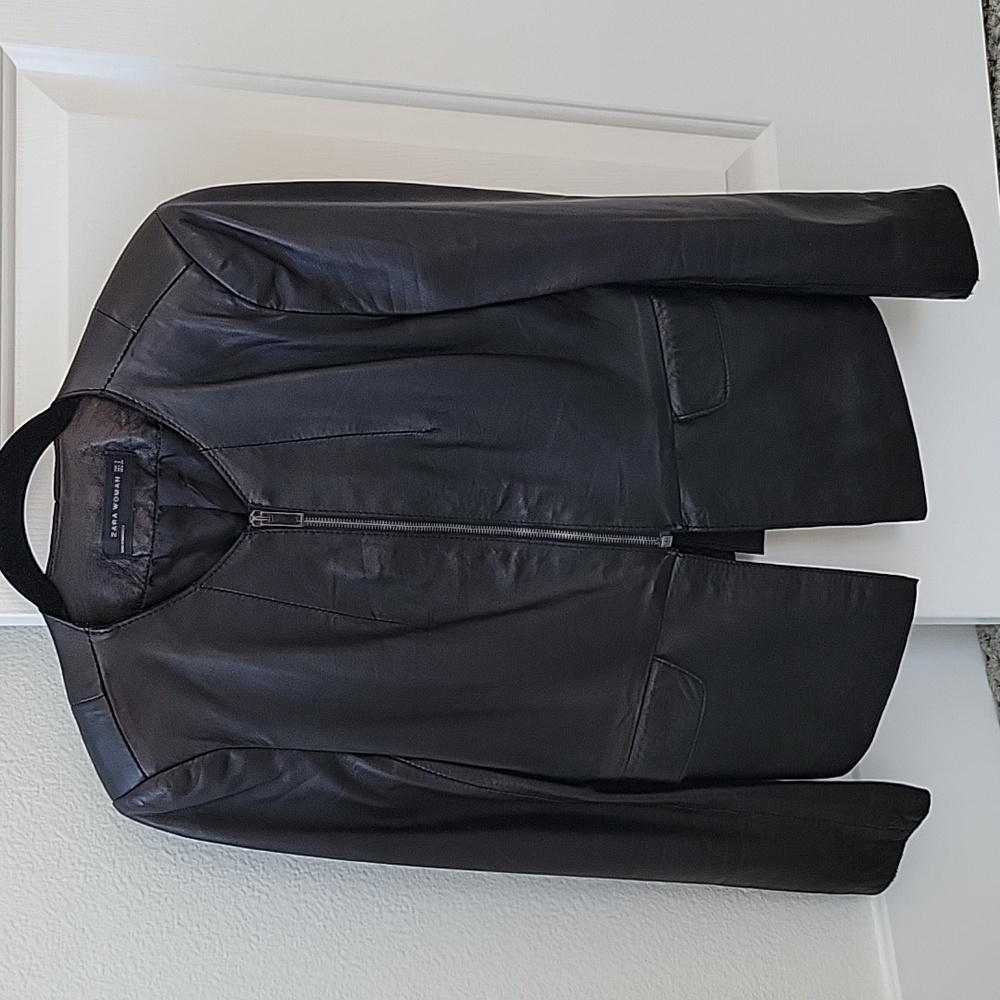 Zara leather jacket